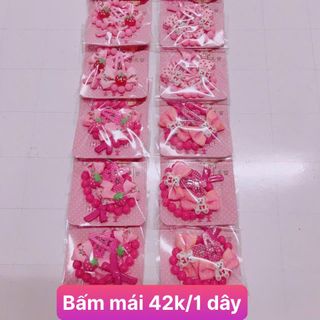 Combo 6 Set Kẹp Bấm Mái Bé Gái