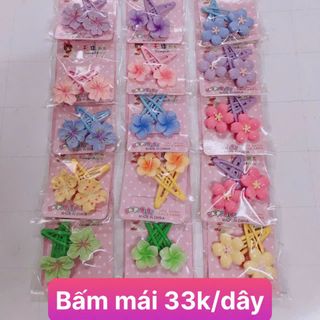 Combo 6 Set Kẹp Bấm Mái Bé Gái