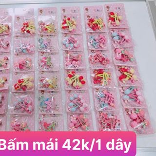 Combo 6 Set Kẹp Bấm Mái Bé Gái