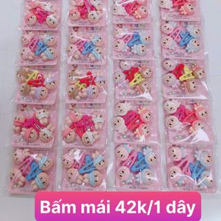 Combo 6 Set Kẹp Bấm Mái Bé Gái