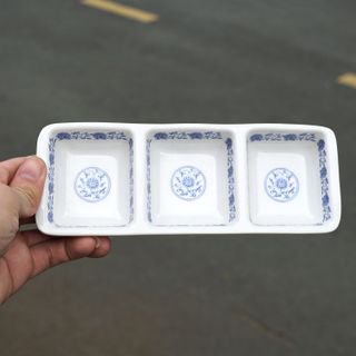 Khay 3 ngăn đựng nước chấm giá sỉ
