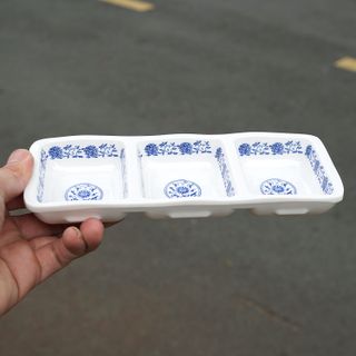 Khay 3 ngăn đựng nước chấm giá sỉ