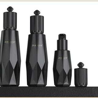 Vỏ Chai PET Mỹ phẩm thuỷ tinh khối kim cương nắp hoạ tiết độc đáo, sang trọng. Tinh tế 120ml 100ml 50ml 30gr 40gr ( Hàng Giá Tận Xưởng )