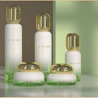 Vỏ Chai PET mỹ phẩm thuỷ tinh nắp vàng đáy dày sang trọng, tinh tế đơn giản 120ml 100ml 50ml 40gr 30gr ( Hàng Giá Tận xưởng )
