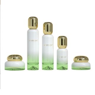 Vỏ Chai PET mỹ phẩm thuỷ tinh nắp vàng đáy dày sang trọng, tinh tế đơn giản 120ml 100ml 50ml 40gr 30gr ( Hàng Giá Tận xưởng )