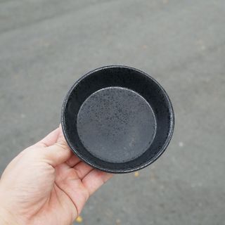 Chén tròn đen vân đá đựng món tráng miệng - giá sỉ