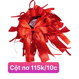COMBO 10 CỘT TÓC NƠ ĐỎ