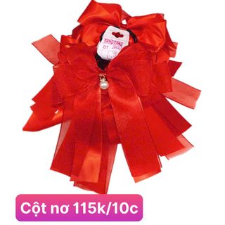 COMBO 10 CỘT TÓC NƠ ĐỎ
