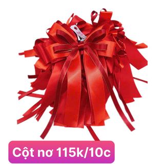 COMBO 10 CỘT TÓC NƠ ĐỎ