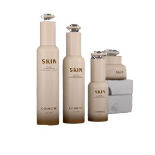 Vỏ Chai PET thuỷ tinh Mỹ phẩm đáy nắp kim cương from tròn Cao cấp, 120ml 100ml 40ml 50gr 30gr ( Hàng Giá Tận Xưởng )
