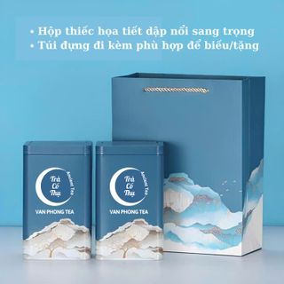 TRÀ CỔ THỤ-HỘP THIẾC VÂN NỔI