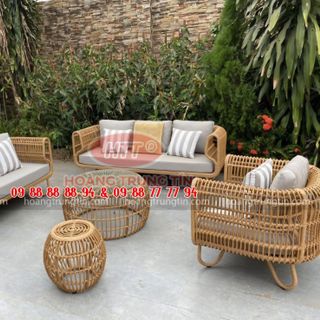Sofa nhựa giả mây ngoài trời cao cấp giá rẻ