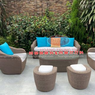 Sofa nhựa giả mây ngoài trời cao cấp giá rẻ