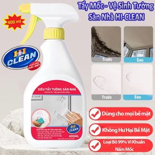 ￼Xịt Tẩy Nấm Mốc Vết Bẩn Tường Nhà FREEME HI-CLEAN 400ml Chính Hãng Tẩy Nấm Mốc Tường Nhà, Sàn Gạch