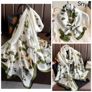 Khăn silk bản rộng