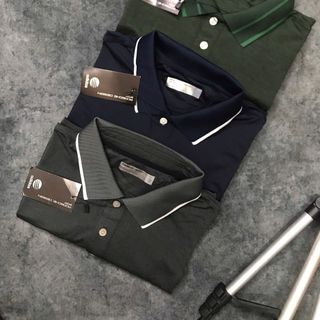 Áo nam cổ bẻ vải mè thoáng mát