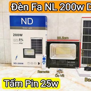 ĐÈN PHA NLMT SOLAR IP68 NĐ- 200W HỘP XANH DƯƠNG