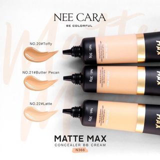 (N366) Kem Nền Che Khuyết Điểm BB Nee Cara Matte Max Concealer BB Cream Kiềm Dầu Có Chống Nắng 30g
