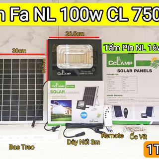 ĐÈN PHA NLMT SOLAR IP67 100W CL- 750S