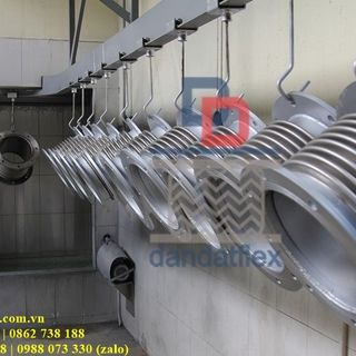 Ống giản nở dạng vỏ áo, Khớp nối giãn nở inox, Ống bù trừ giãn nở, Khớp chống rung cho bơm tuần hoàn dầu nóng