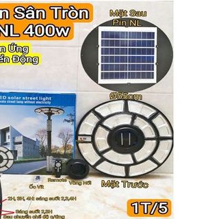ĐÈN PHA SÂN VƯỜN TRÒN NLMT 400W CẢM ỨNG