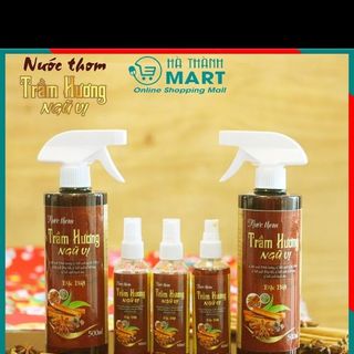 Nước lau ban thờ đồ thờ cúng nước thơm Trầm hương ngũ vị bách lộc sạch thơm tẩy uế mang lại phong thủy tốt - Chai 500ml