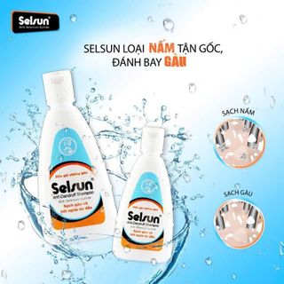 Dầu Gội SELSUN Anti-Dandruff Shampoo Giúp Làm Sạch Và Hạn Chế Gàu, Giảm Ngứa Da Đầu 100ml