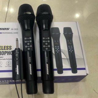Bộ 2 Micro đa năng Subos W-303 chỉnh được Hú Rít trên tay Mic