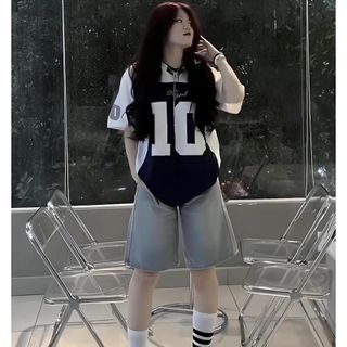 Áo thun phối số 10 phong cách thể thao, cá tính Nam Unisex Menswear