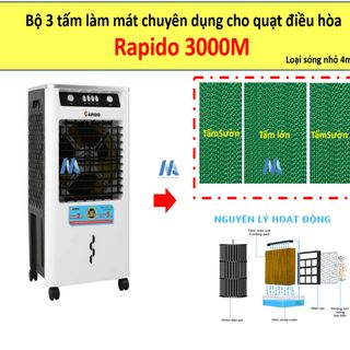 Tấm làm mát quạt hơi nước Rapido (Liên hệ shop để chọn đúng model)