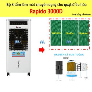 Tấm làm mát quạt hơi nước Rapido (Liên hệ shop để chọn đúng model)
