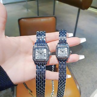 ĐỒNG HỒ NỮ THỜI TRANG HOT TREND CATIE MẶT VUÔNG HỘT 2 SIZE MINI