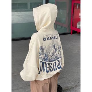 Áo khoác LOVE ISAGAME from lửng in hình lạ , kéo khóa 2 đầu ( ảnh thật) Jacket