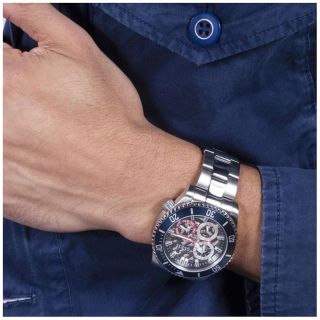 ĐỒNG HỒ NAM CAO CẤP MỚI NHẤT GUEZZ  GW0488G DÂY INOX MẶT CHONOGRAP THỂ THAO
