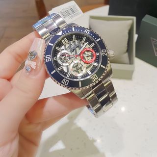 ĐỒNG HỒ NAM CAO CẤP MỚI NHẤT GUEZZ  GW0488G DÂY INOX MẶT CHONOGRAP THỂ THAO