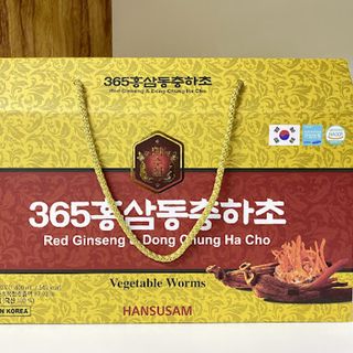 Nước hồng sâm đông trùng hạ thảo 365 HANSUSAM 70ml x 20gói