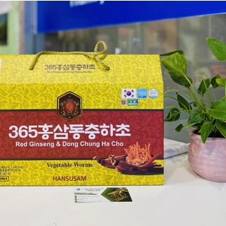 Nước hồng sâm đông trùng hạ thảo 365 HANSUSAM 70ml x 20gói