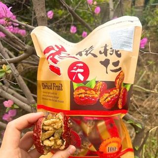 Táo Đỏ Kẹp Óc Chó Nho Khô 500gr (Thùng 20 Túi)