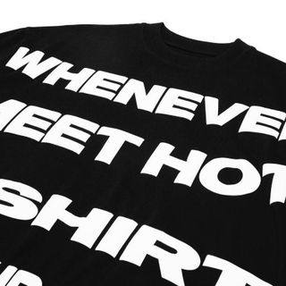 Áo thun boxy nam nữ WHENEVER in nổi 3D nhiều màu cực ngầu Unisex Menswear