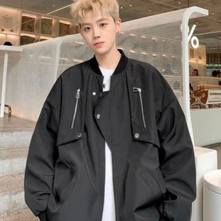 Áo khoác bomber nam nữ dày dặn 4 túi YOU LIKE cực ngầu