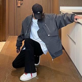 Áo khoác bomber nam nữ dày dặn 4 túi YOU LIKE cực ngầu