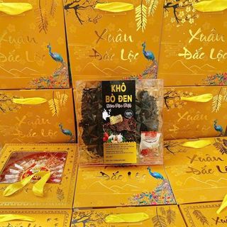 Khô Bò Đen Siêu Đặc Biệt Hộp Màu Vàng (Thùng 50 Hộp x 500gr)