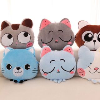 Chăn gối hình thú, Chăn mền hình mèo 3in1