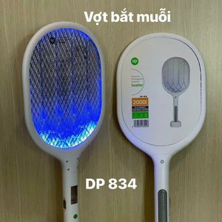 VỢT MUỖI 2 TRONG 1 DP- 834 KÈM DÂY SẠC VÀ ĐẾ
