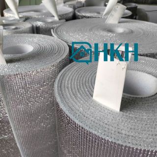 Cuộn xốp cách nhiệt 5mm, cách âm - Tấm xốp bạc chống nóng - Xốp PE tráng bạc (1mx50m)