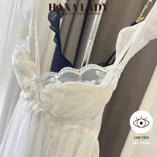 Váy Ngủ Ren Sexy – Đầm Ngủ Voan Xòe Tiểu Thư Xẻ Tà Quyến Rũ VN610