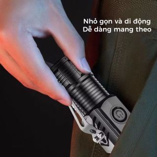 Đèn pin mini siêu sáng pin trâu