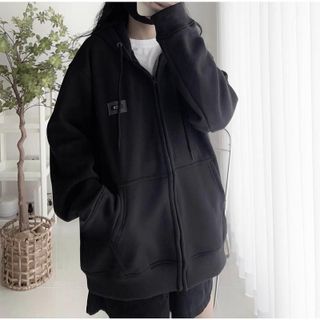 Áo khoác nam nữ hoodie zip tag WZS from rộng , có nón năng động Unisex Top