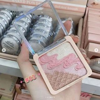Phấn má hồng bắt sáng ombrenhiều màu AnyLady  Glow
