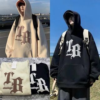 Áo khoác hoodie nam nữ logo in nổi TB cá tính, năng dộng Unisex Menswear